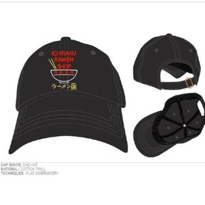 🍜 Naruto Shippuden Ichiraku Ramen Shop Hat - Cap - Adjustable NEW